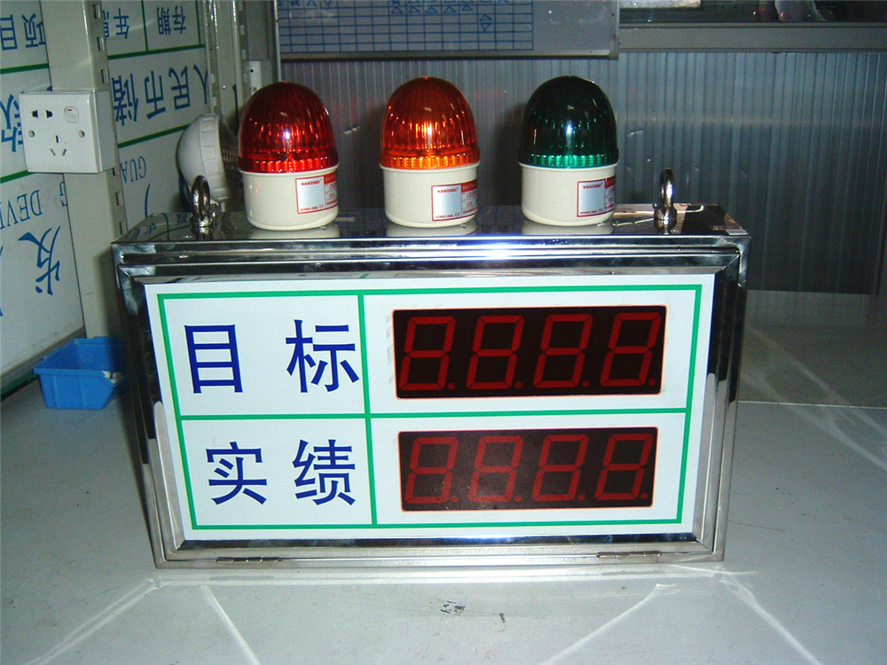 车间安灯与看板现场实拍照片
